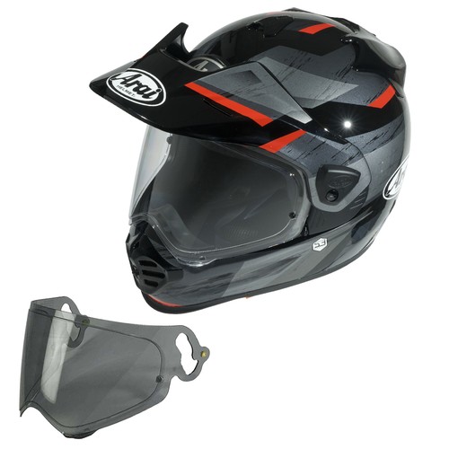 Casco moto avventura rosso - moto,
